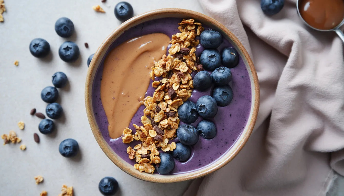 Kale & Blueberry Antioxidant Smoothie Bowl